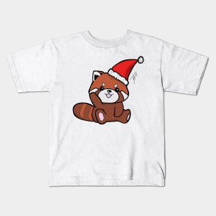 Red Panda Christmas Kids T-Shirt